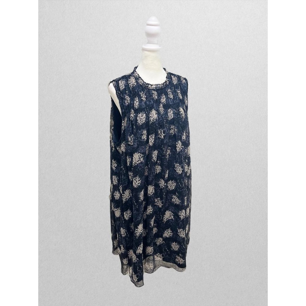 Joie Navy/White Floral Midi Dress